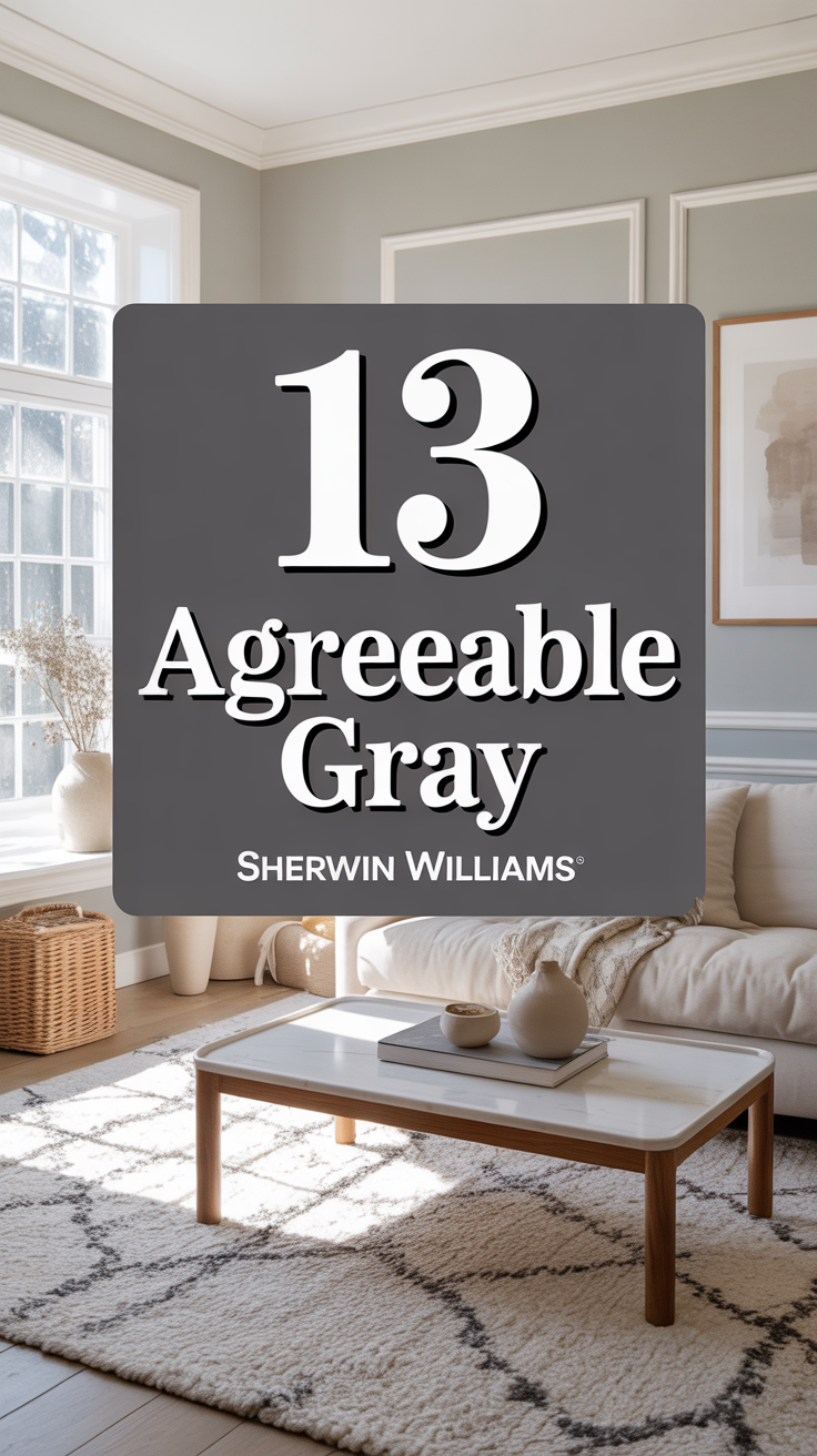 🎨 13 Agreeable Gray Sherwin Williams