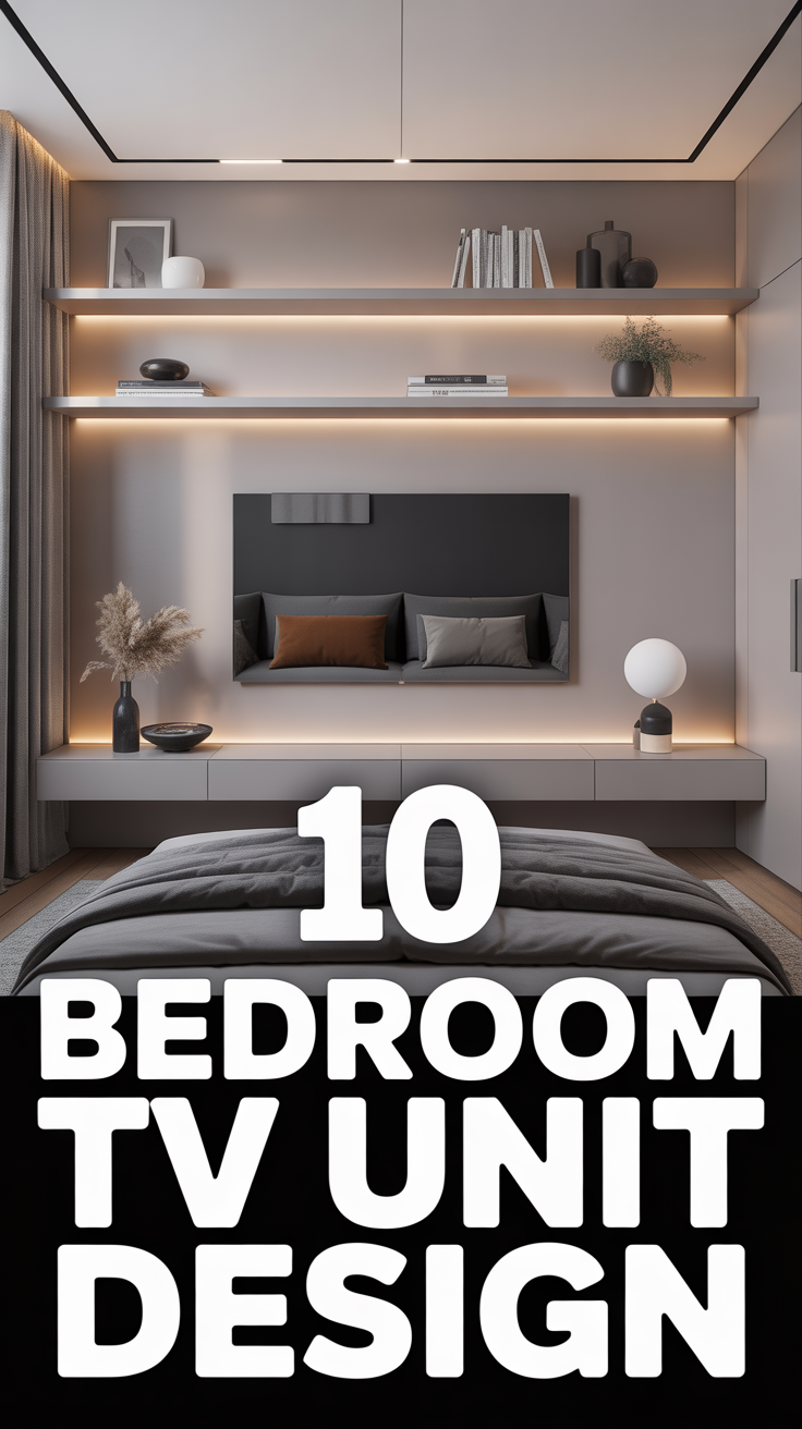 🛏️ 10 Bedroom TV Unit Design