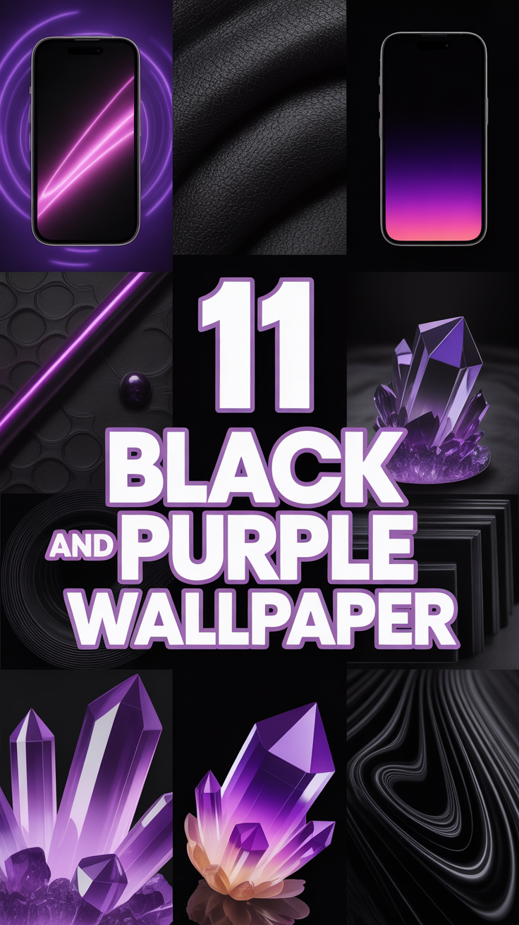 🖤 11 Black And Purple Wallpaper