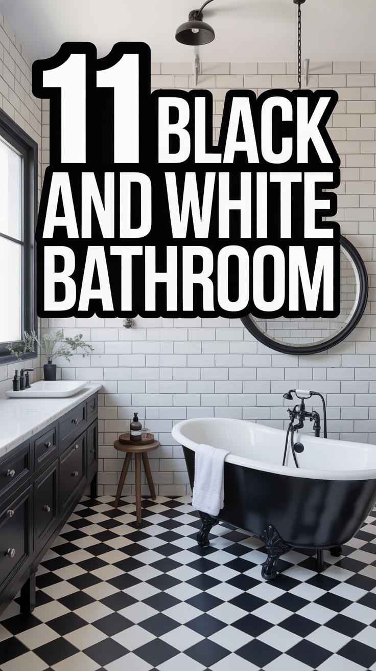 🛁 11 Black And White Bathroom