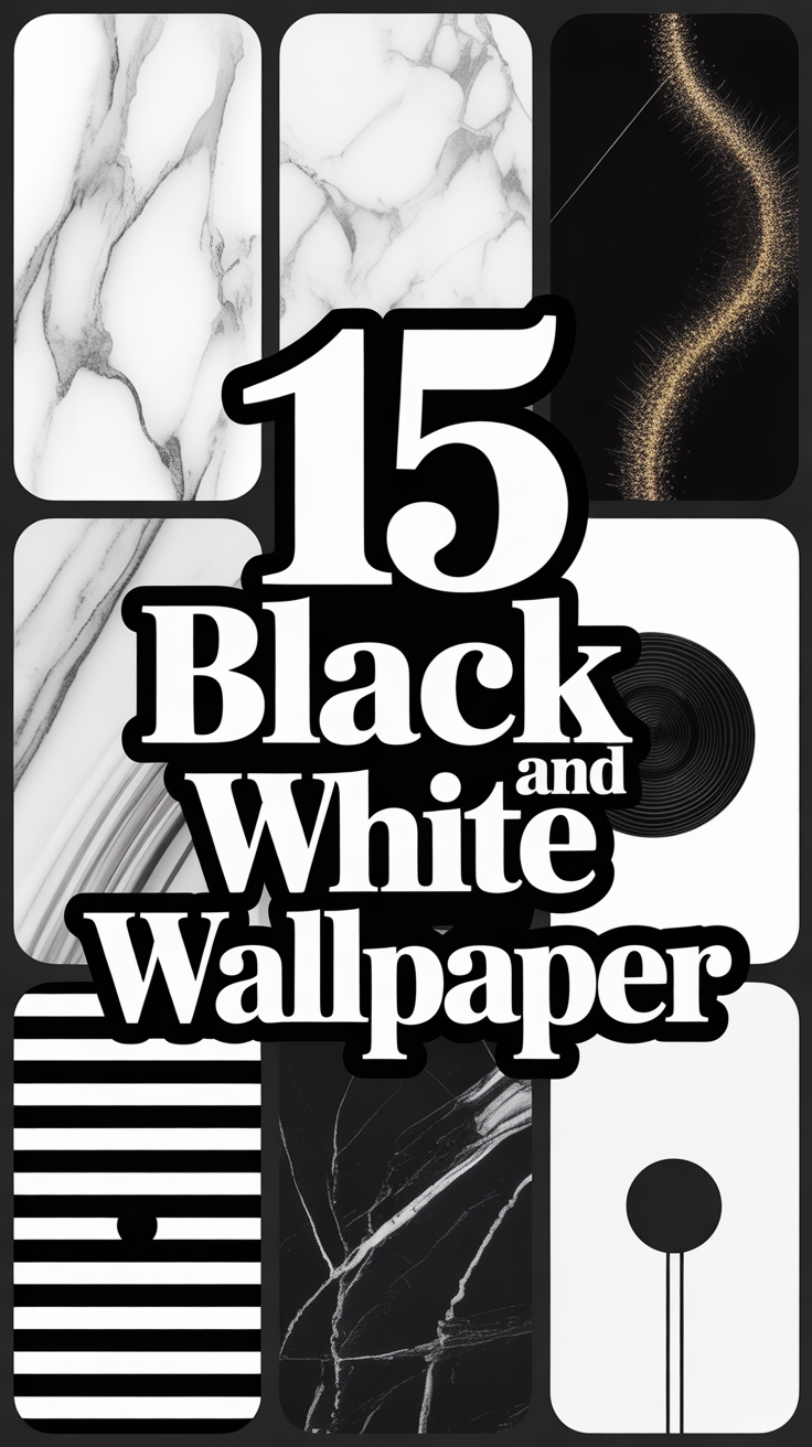 🖤 15 Black And White Wallpaper