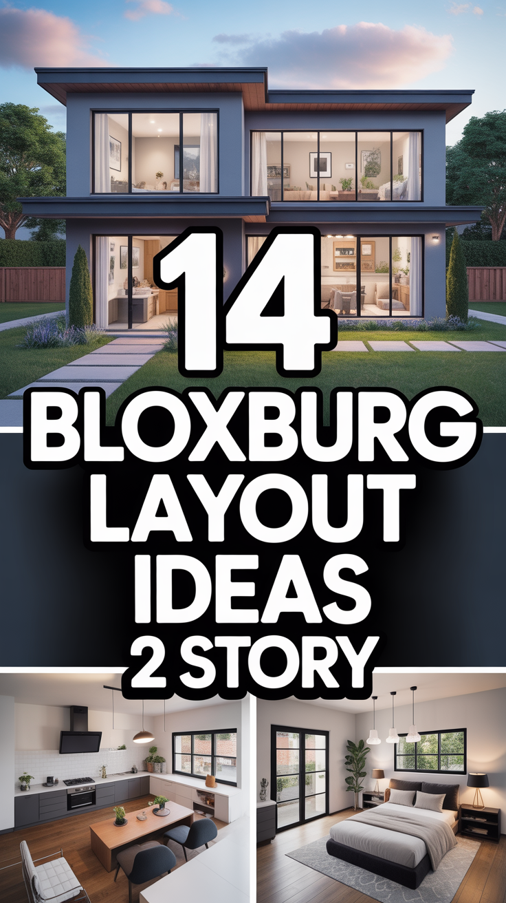 🏠 14 Bloxburg Layout Ideas 2 Story