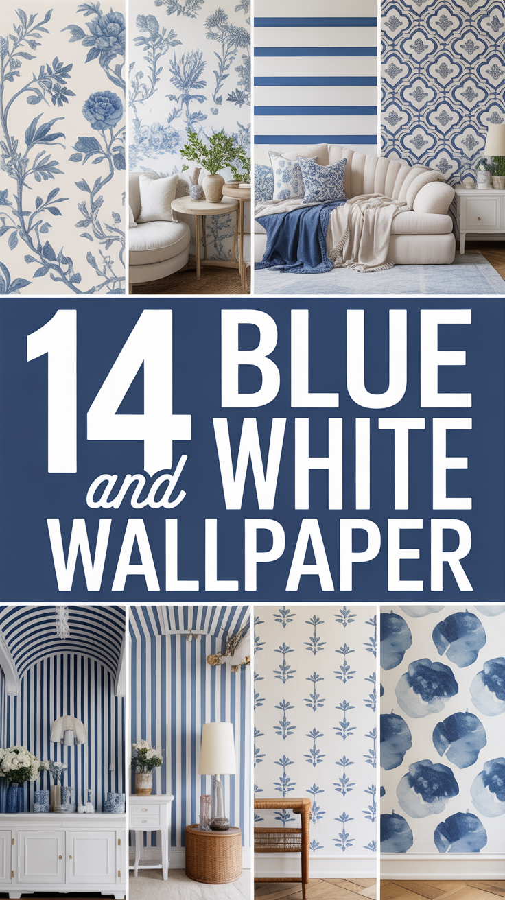🎨 14 Blue And White Wallpaper