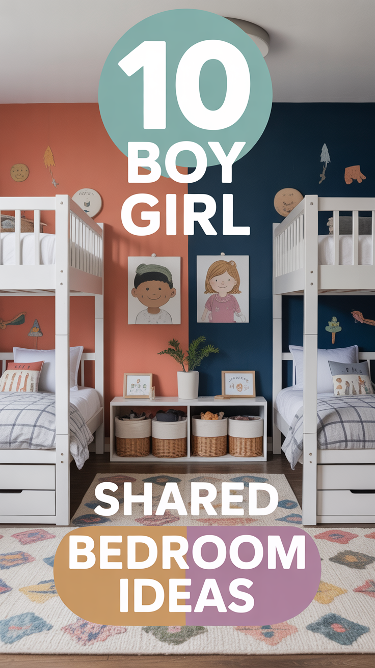 🛏️ 10 Boy Girl Shared Bedroom Ideas