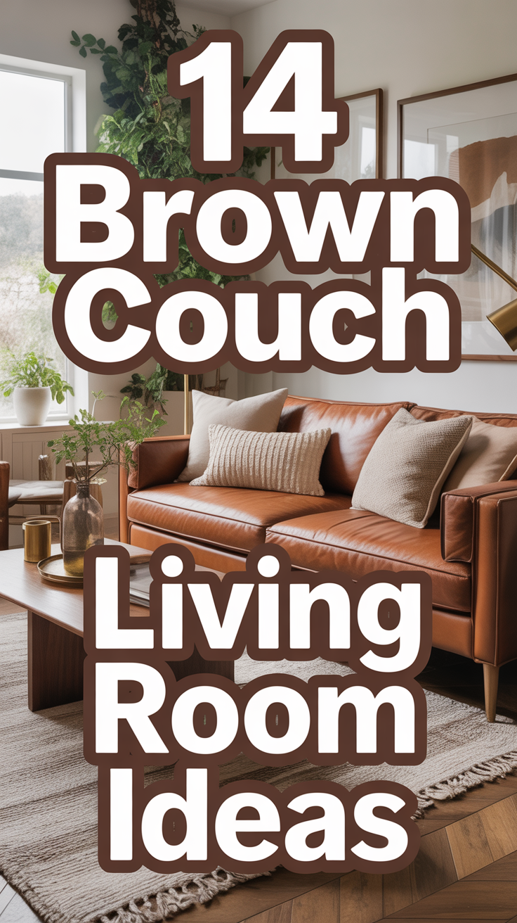 🛋️ 14 Brown Couch Living Room Ideas