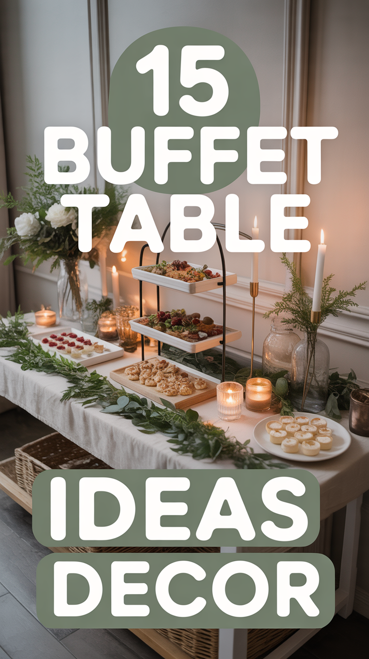 🍽️ 15 Buffet Table Ideas Decor