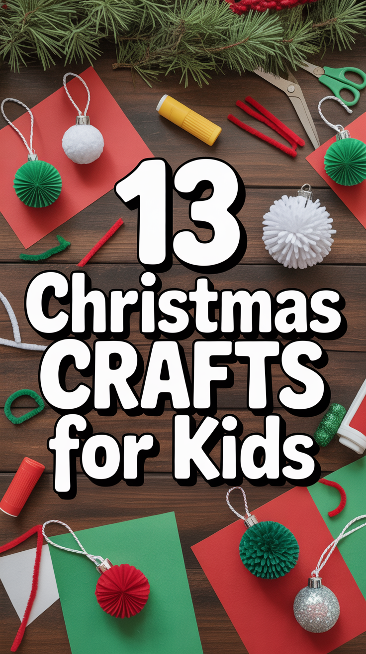 🎄 13 Christmas Crafts For Kids
