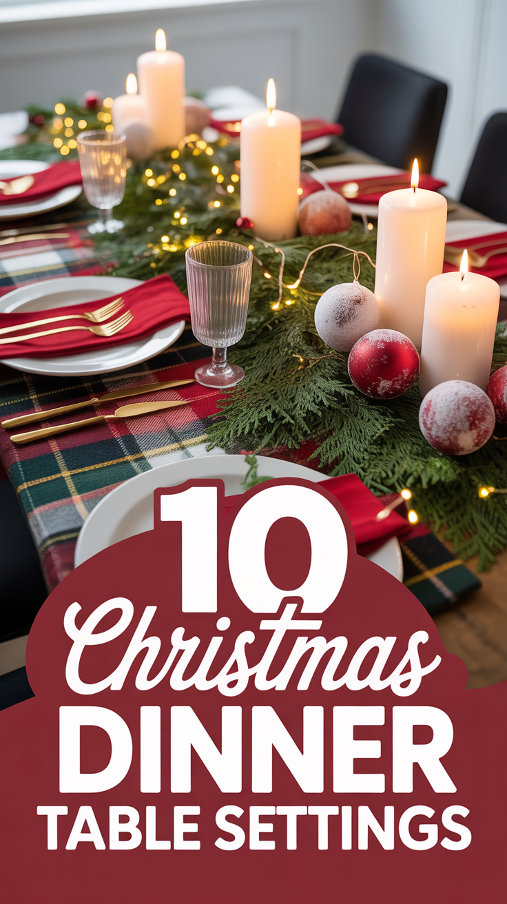 🎄 10 Christmas Dinner Table Settings