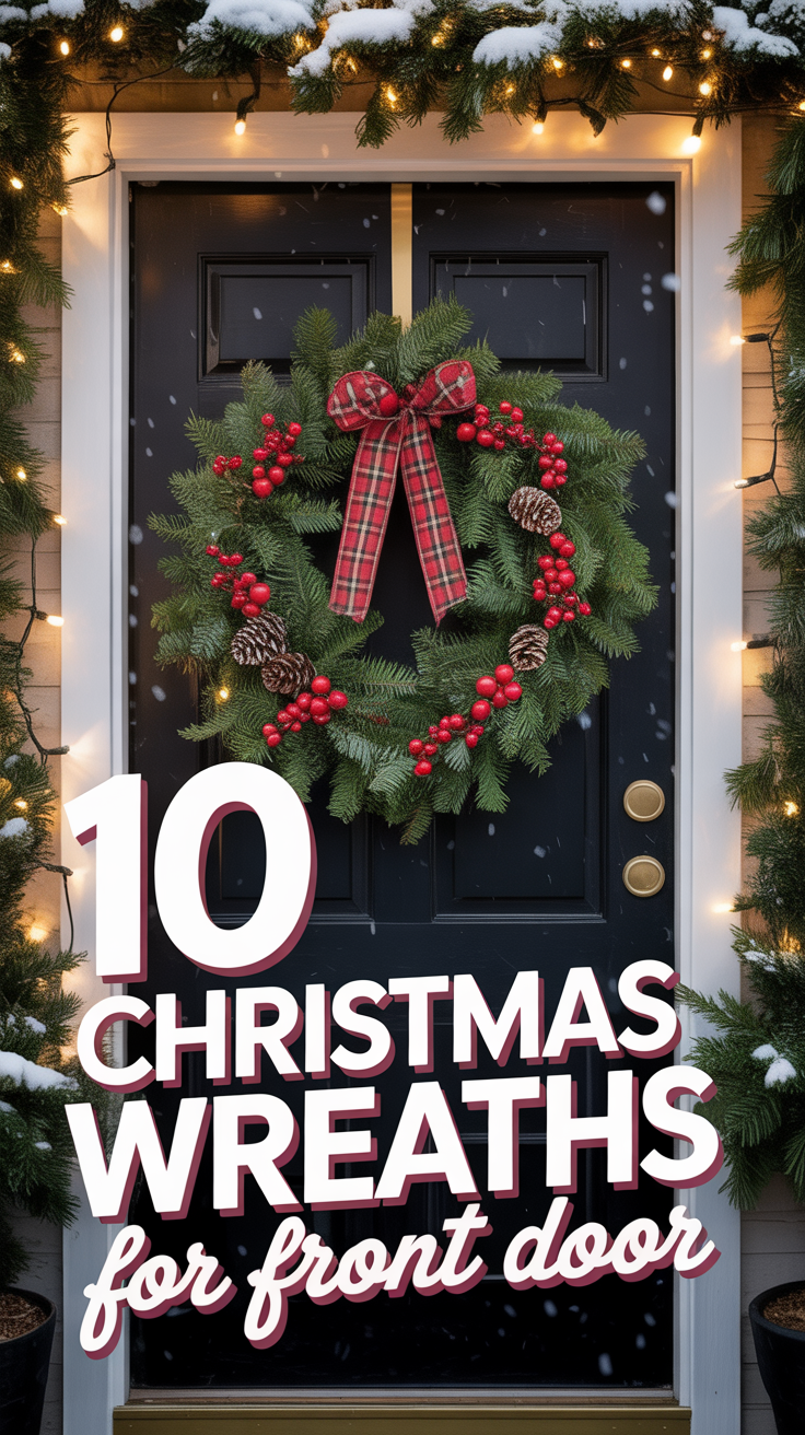 🎄 10 Christmas Wreaths For Front Door