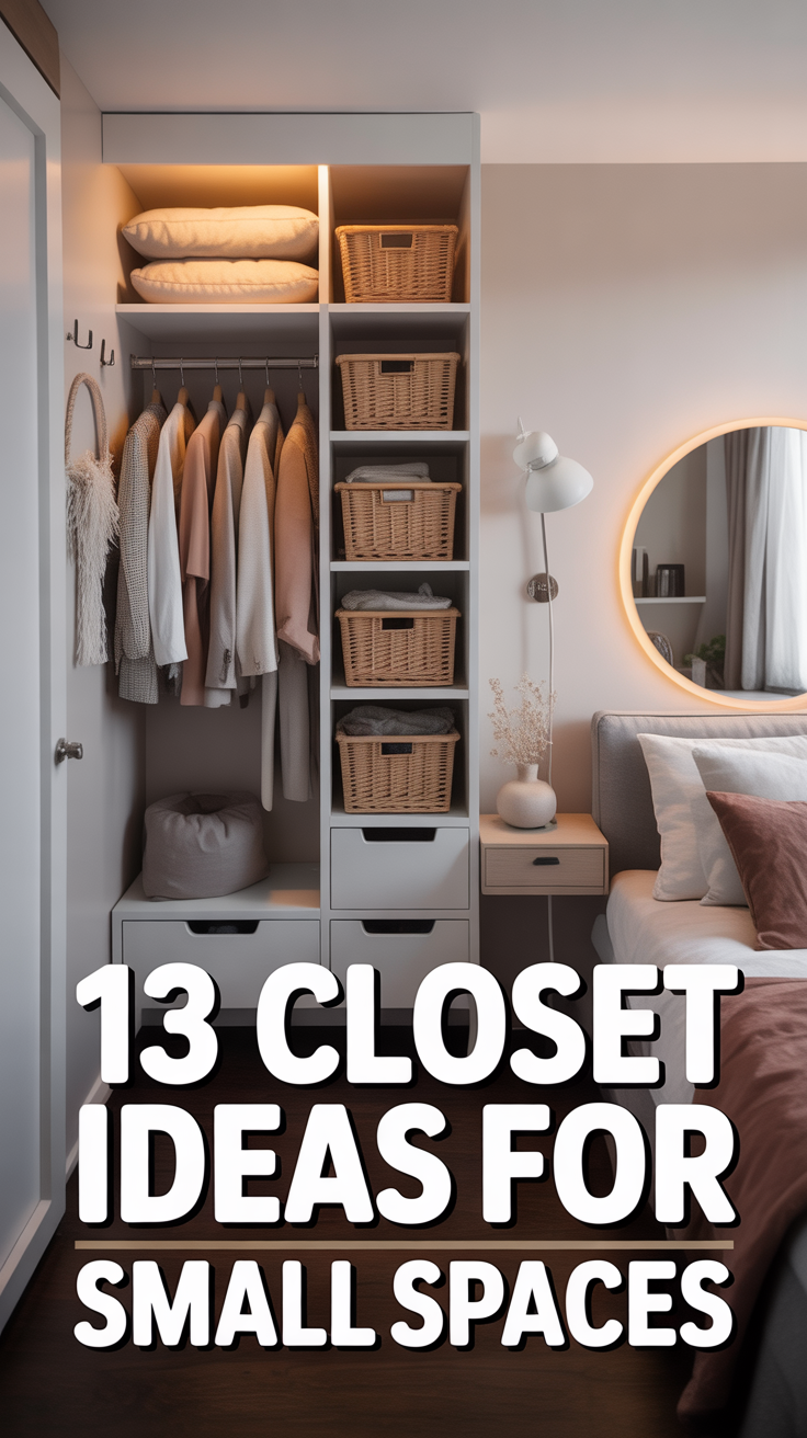 🧥 13 Closet Ideas For Small Spaces