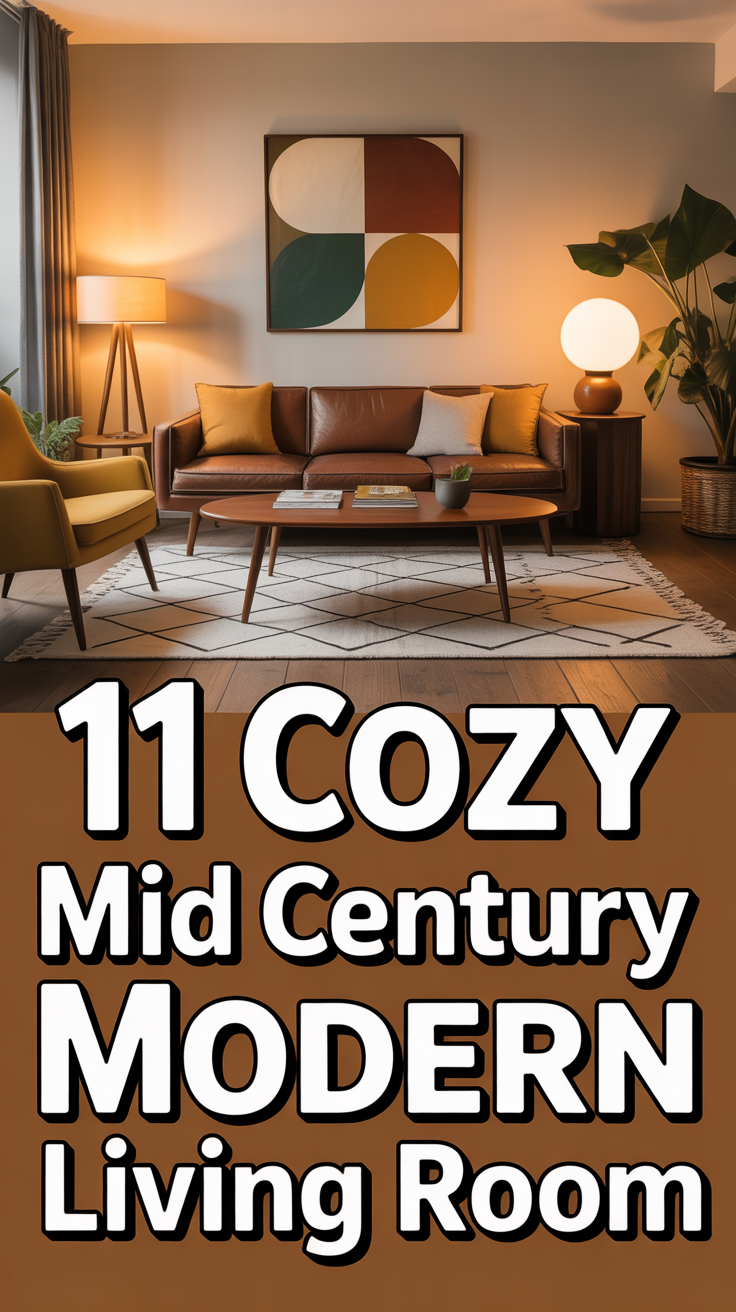 🛋️ 11 Cozy Mid Century Modern Living Room
