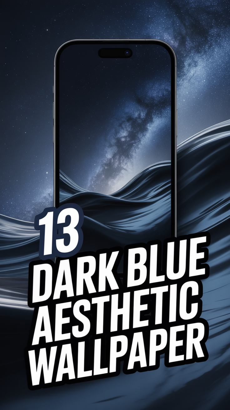 🌌 13 Dark Blue Aesthetic Wallpaper