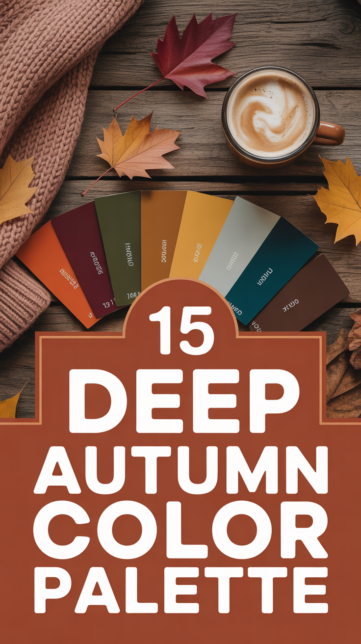 🍁 15 Deep Autumn Color Palette
