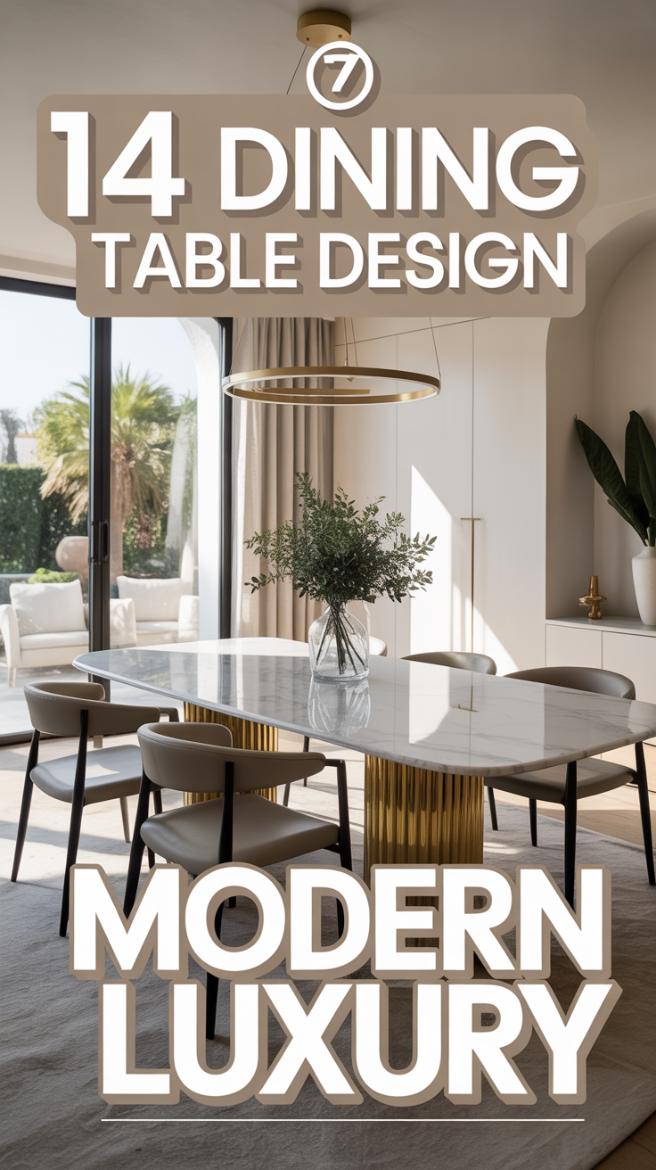 🪑 14 Dining Table Design Modern Luxury