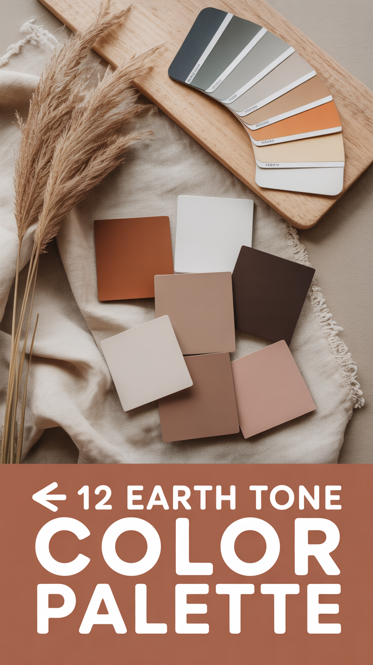 🪵 12 Earth Tone Color Palette