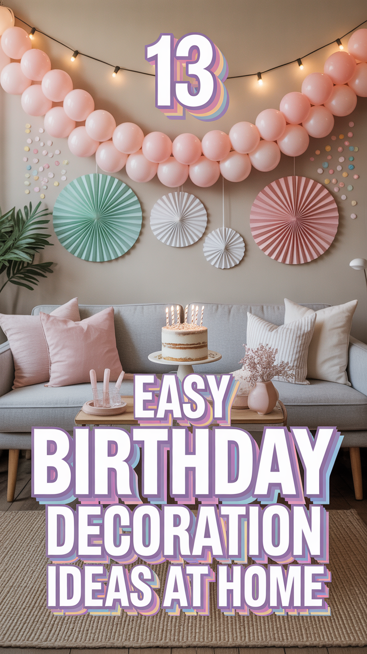 🎉 13 Easy Birthday Decoration Ideas At Home