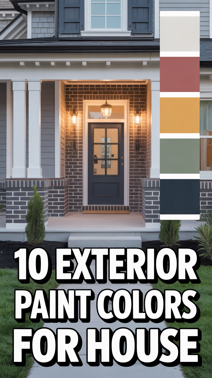 🎨 10 Exterior Paint Colors For House
