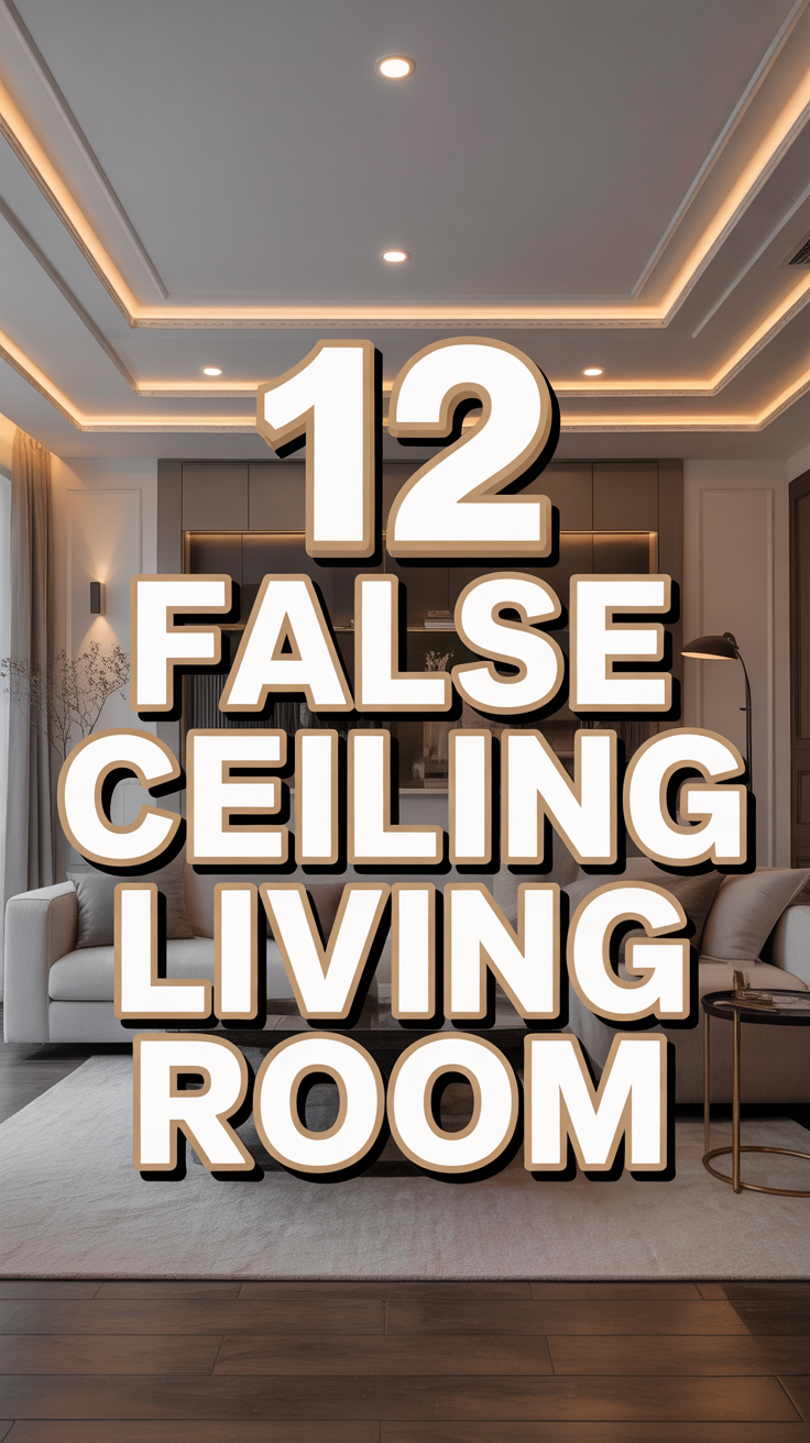 🛋️ 12 False Ceiling Living Room
