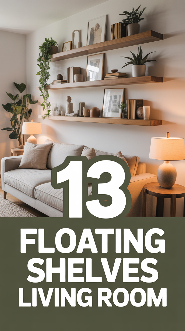 🪴 13 Floating Shelves Living Room