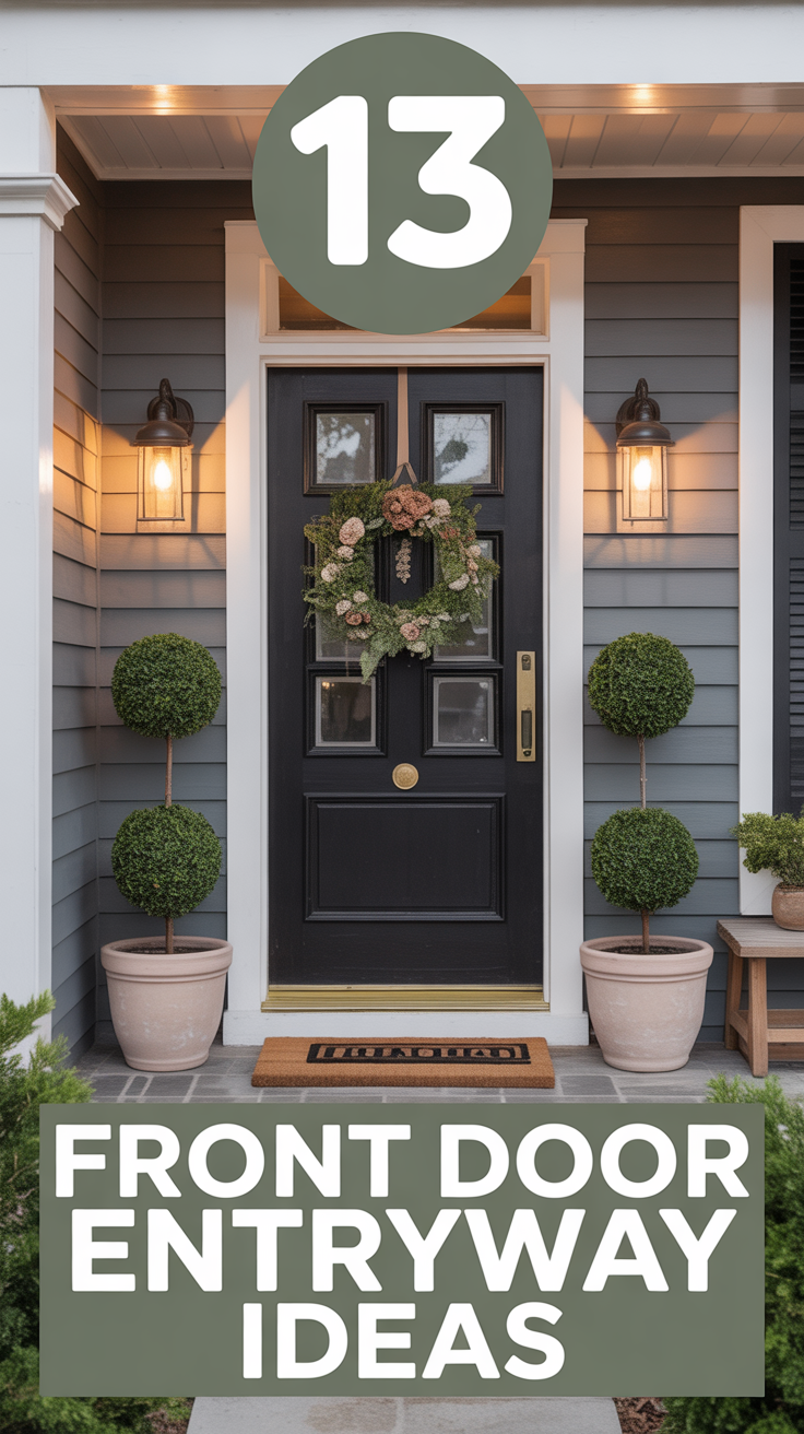 🗝️ 13 Front Door Entryway Ideas