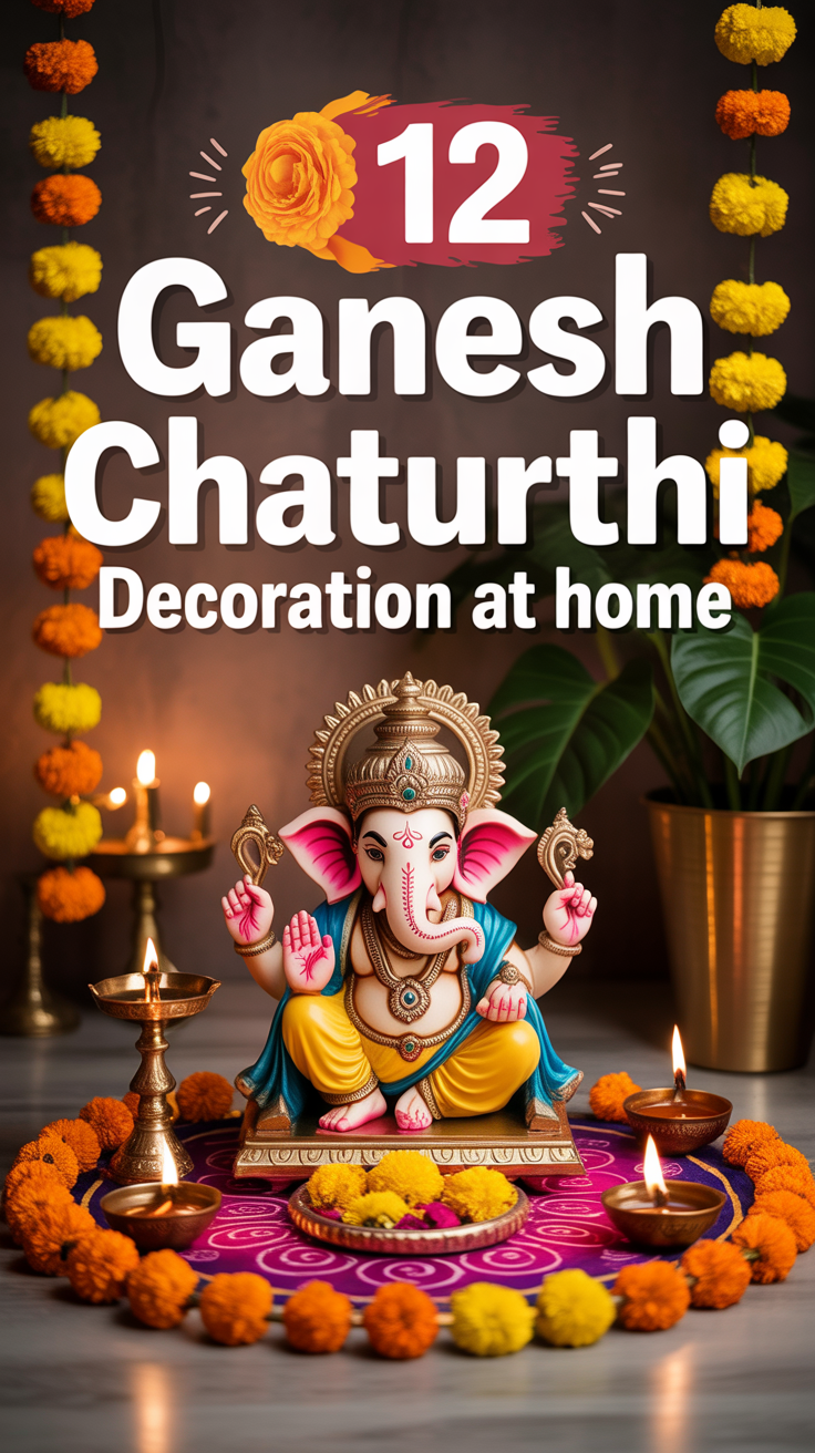 🪔 12 Ganesh Chaturthi Decoration At Home