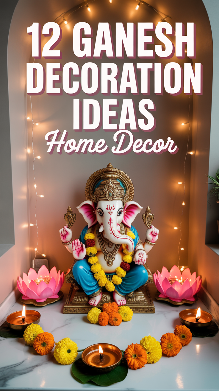 🕉️ 12 Ganesh Decoration Ideas Home Decor