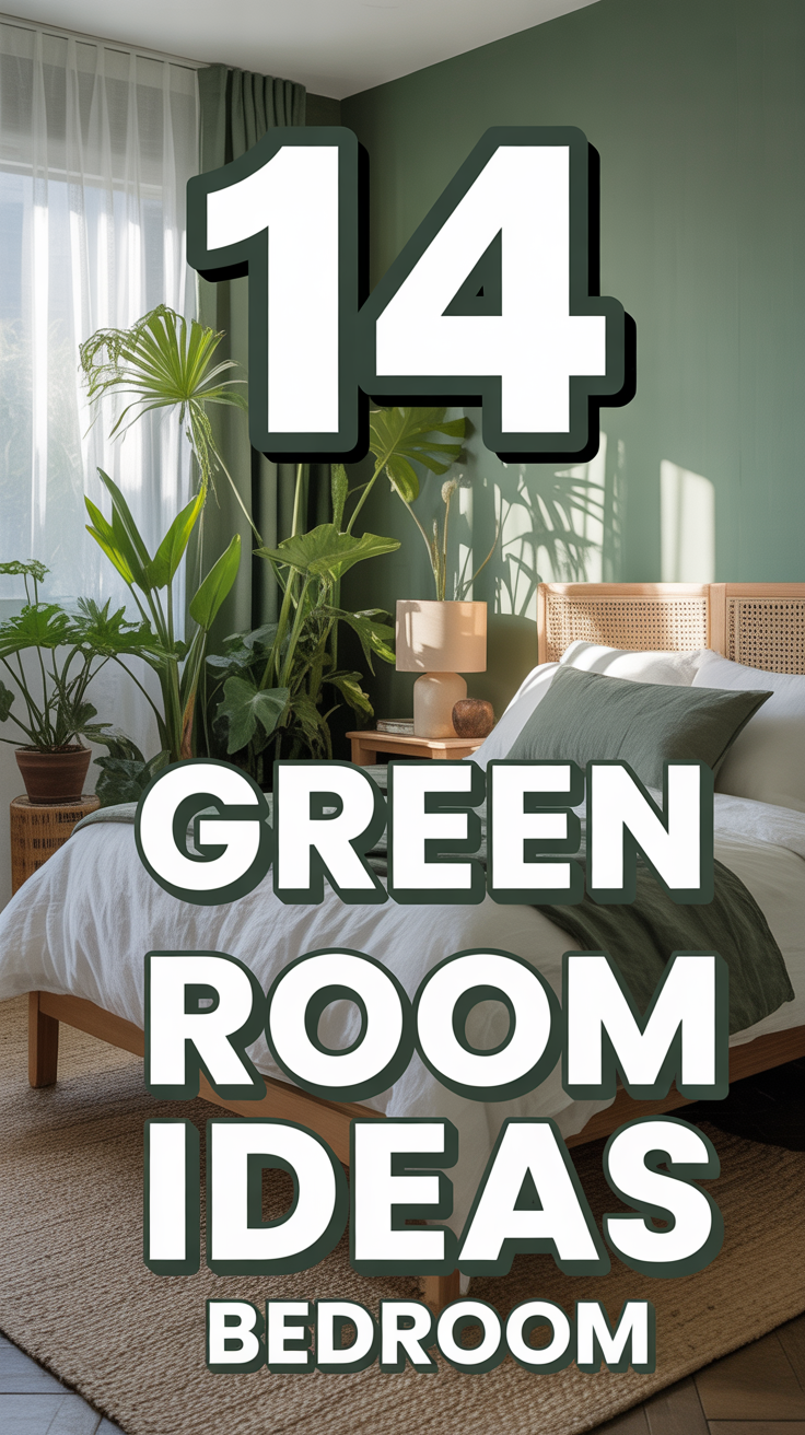 🌿 14 Green Room Ideas Bedroom