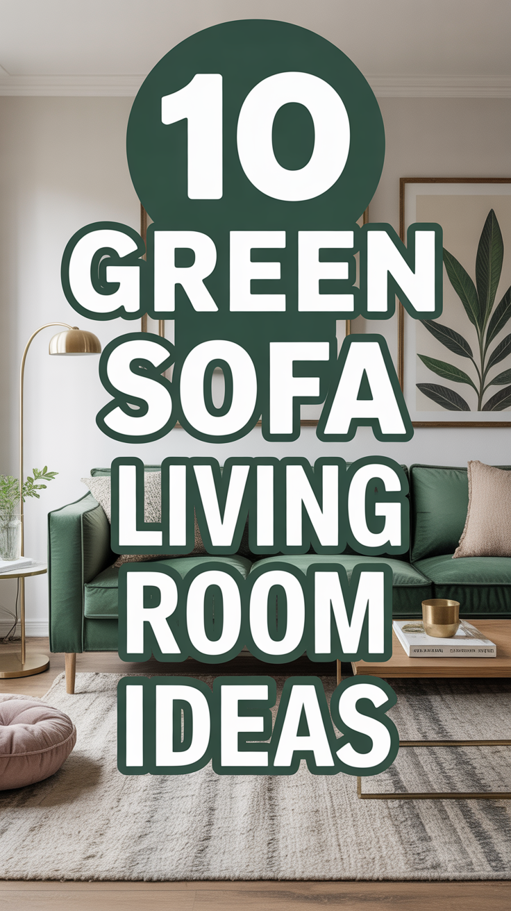 🛋️ 10 Green Sofa Living Room Ideas