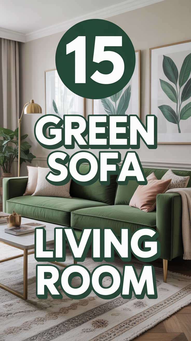 🛋️ 15 Green Sofa Living Room
