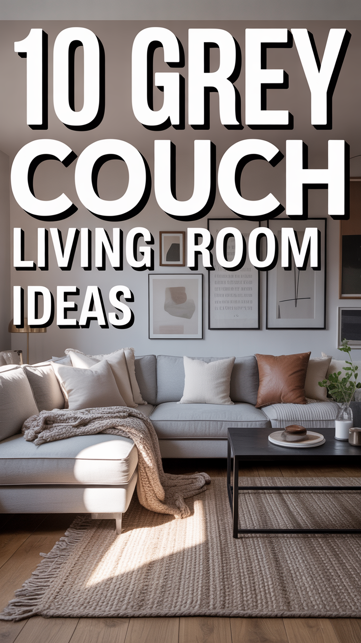 🛋️ 10 Grey Couch Living Room Ideas