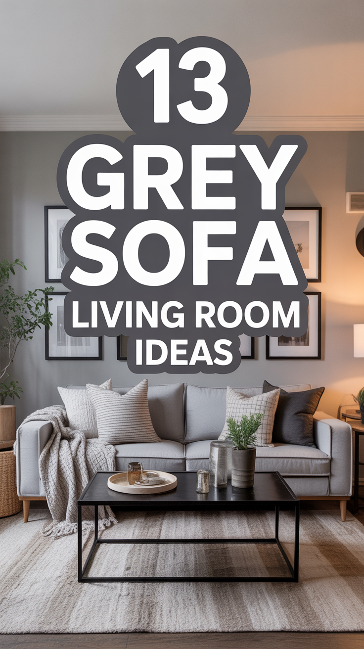 🛋️ 13 Grey Sofa Living Room Ideas