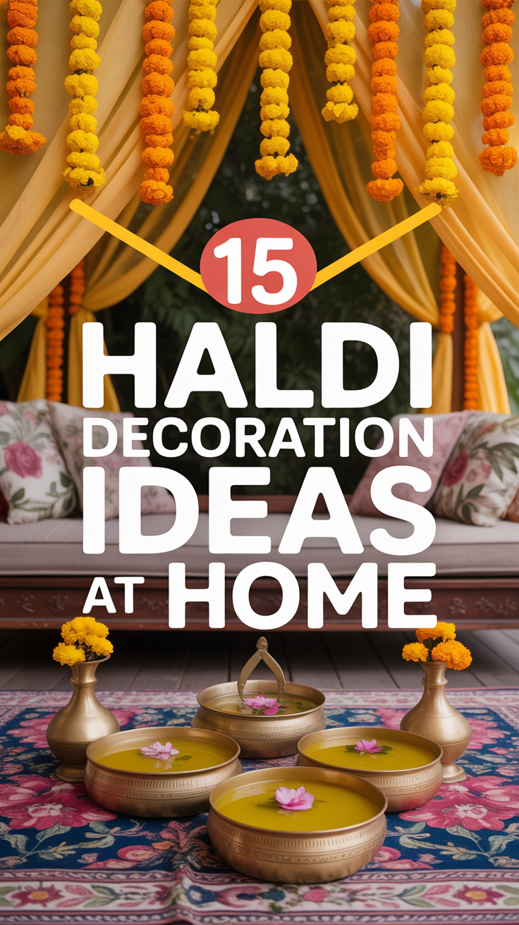 🌼 15 Haldi Decoration Ideas At Home