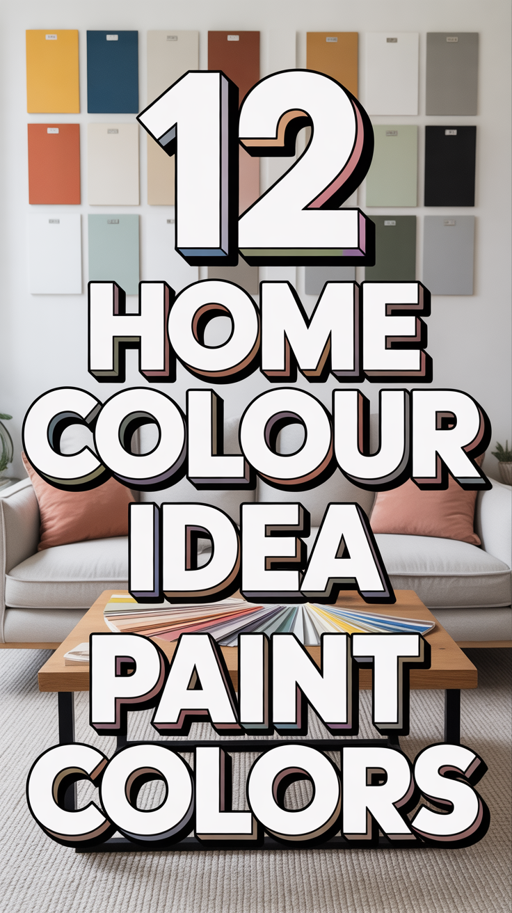 🎨 12 Home Colour Idea Paint Colors