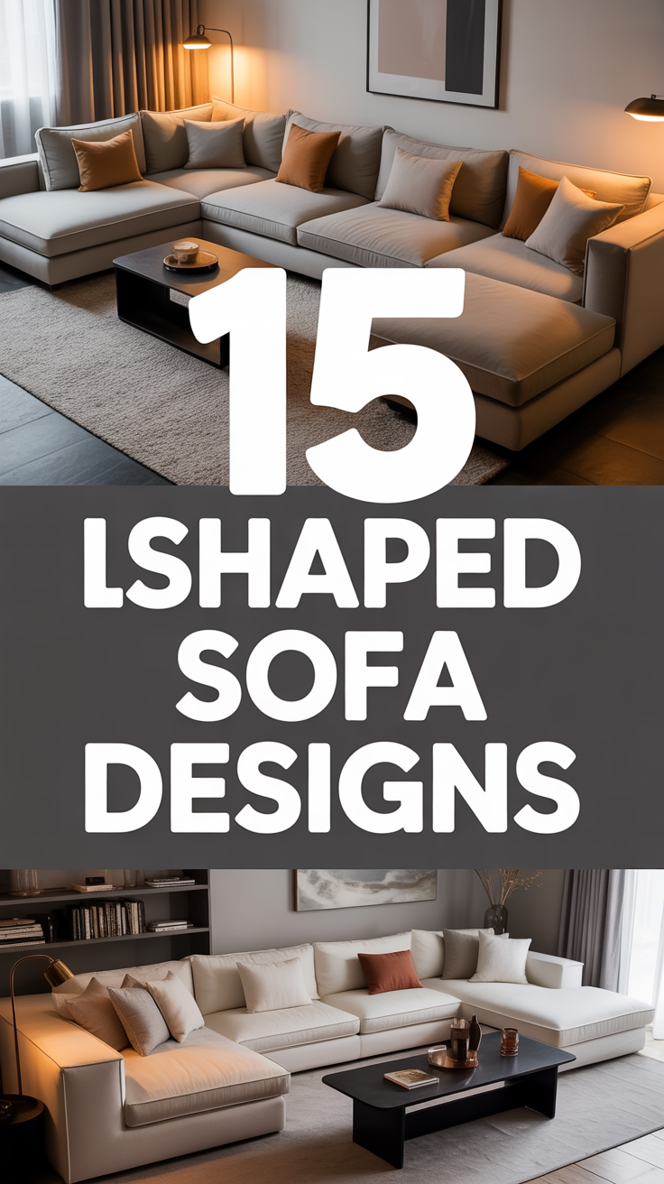 🛋️ 15 L Shaped Sofa Designs