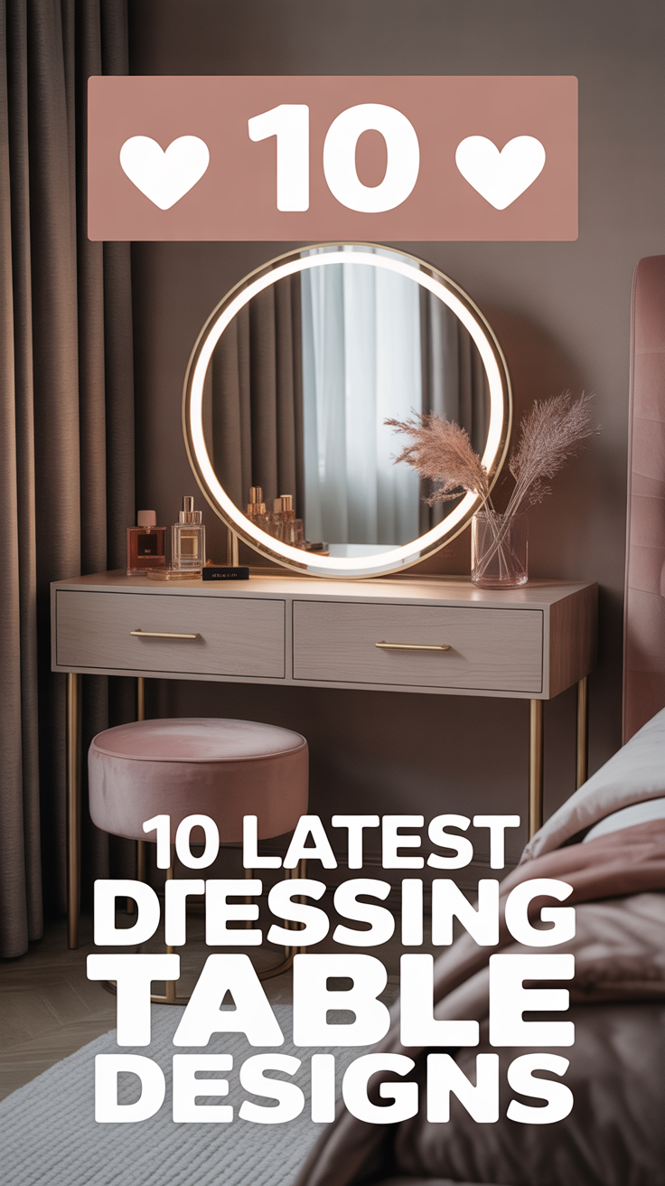 🪞 10 Latest Dressing Table Designs