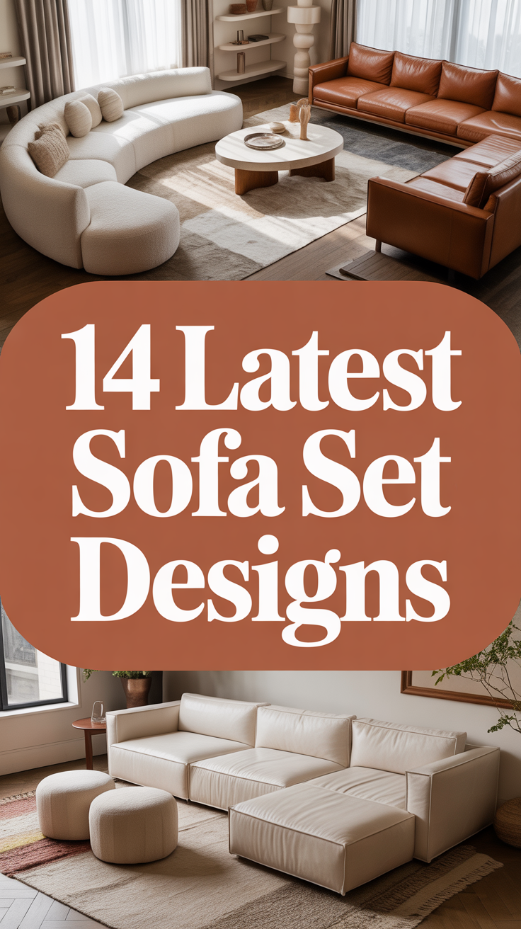 🛋️ 14 Latest Sofa Set Designs