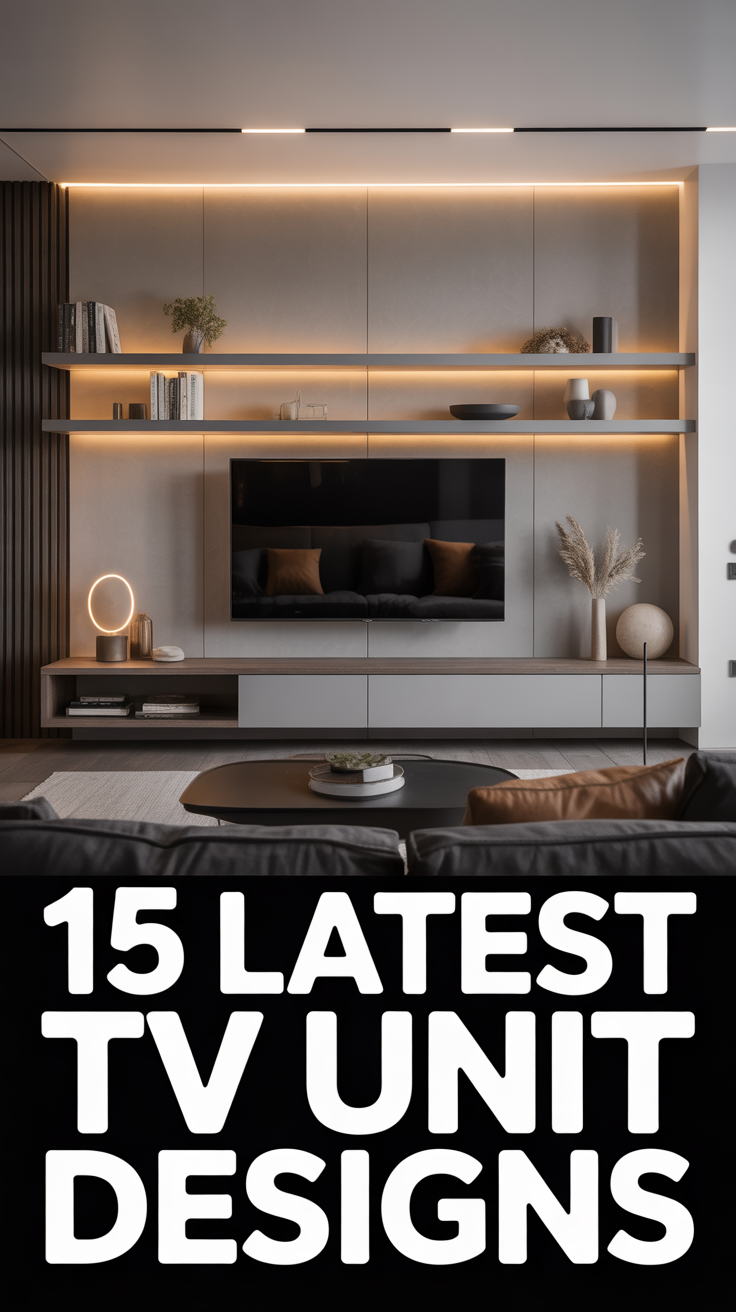 🖥️ 15 Latest TV Unit Designs