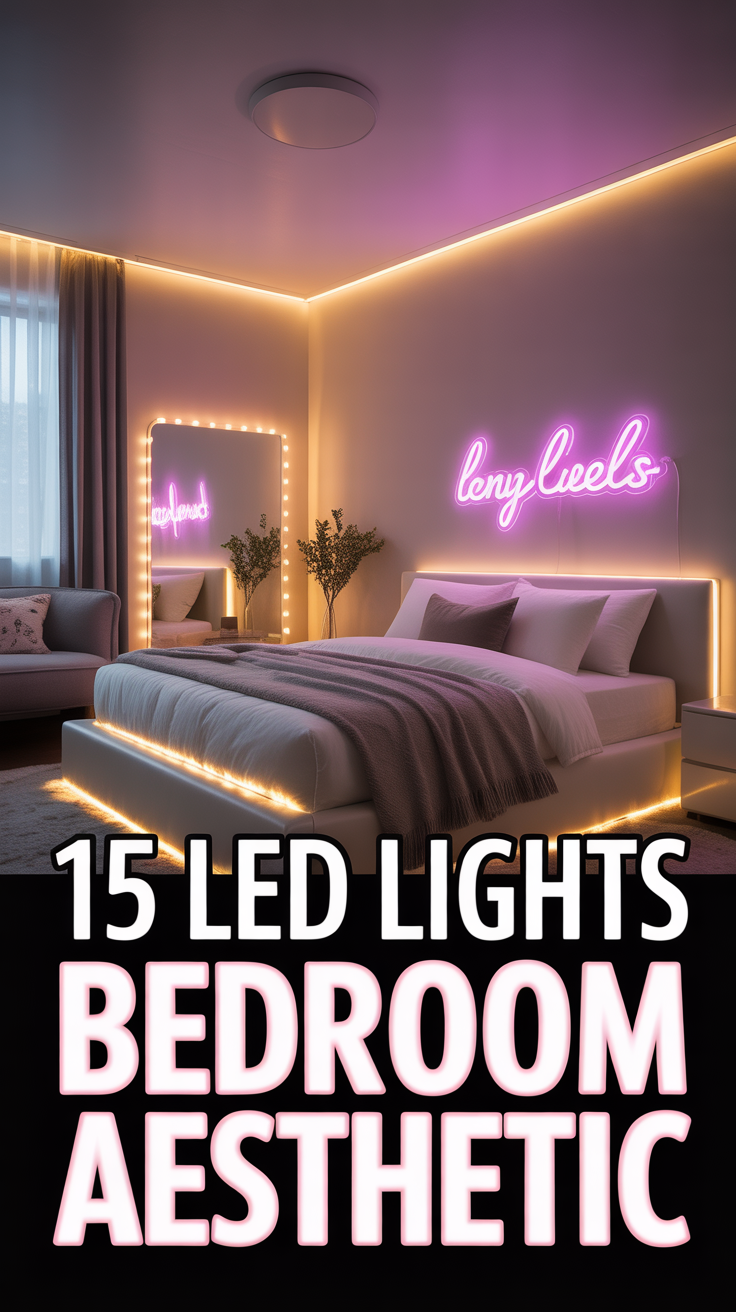 💡 15 Led Lights Bedroom Aesthetic