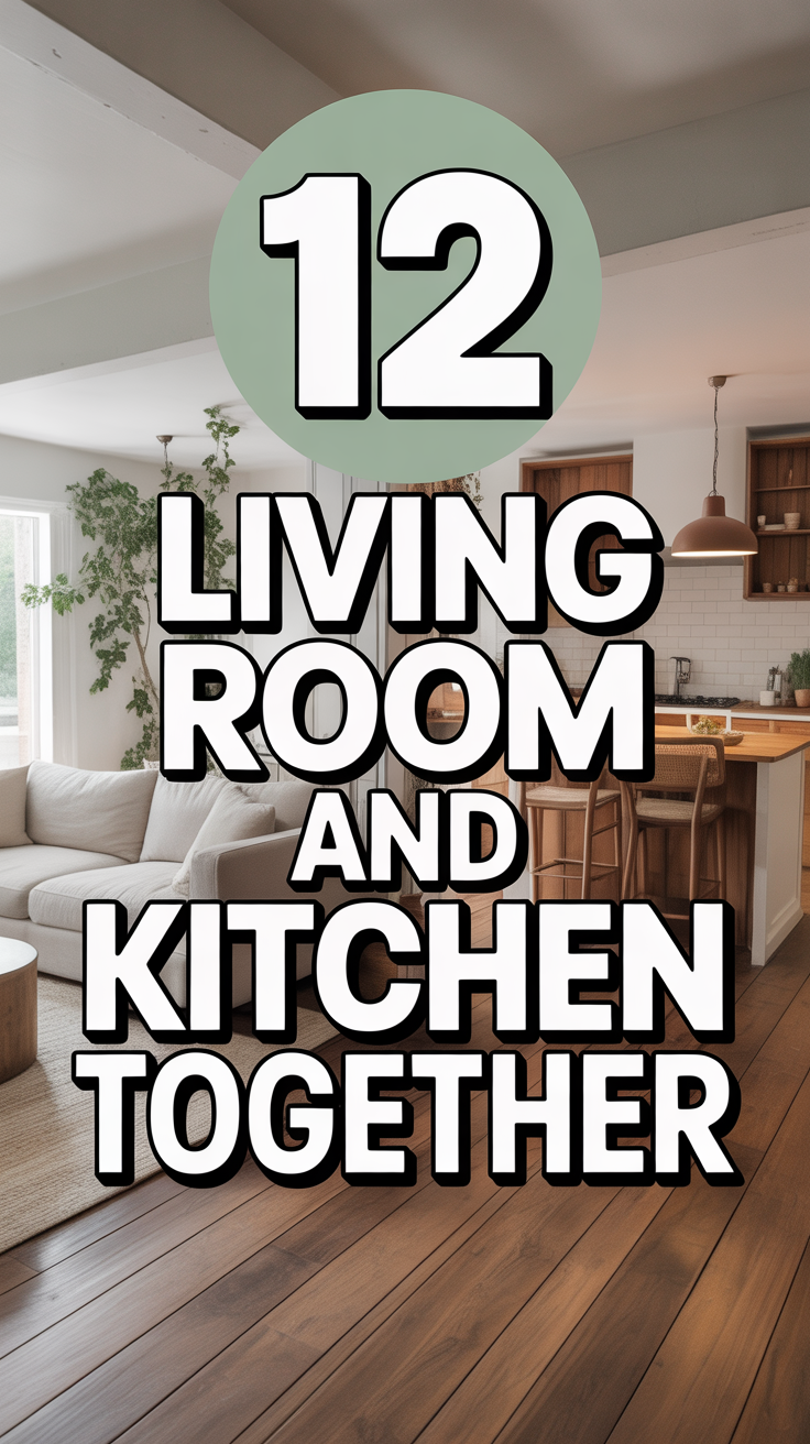 🏡 12 Living Room And Kitchen Together