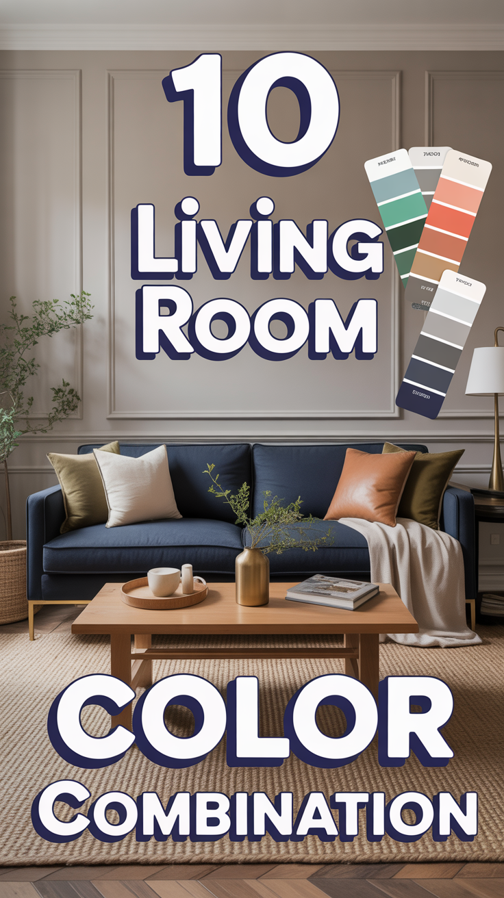 🛋️ 10 Living Room Color Combination