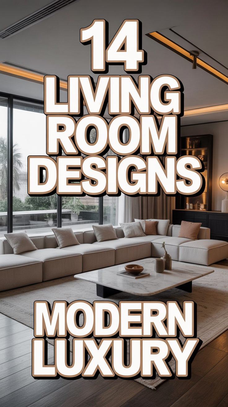 🛋️ 14 Living Room Designs Modern Luxury