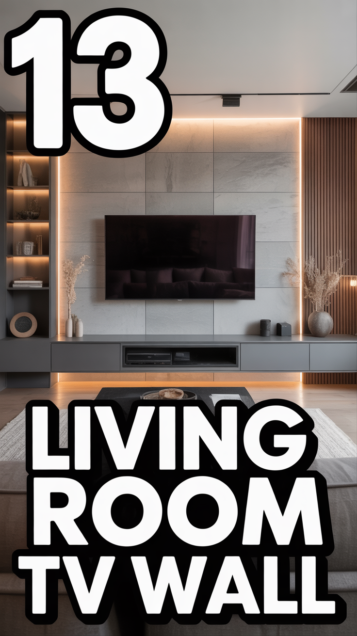 🖼️ 13 Living Room TV Wall