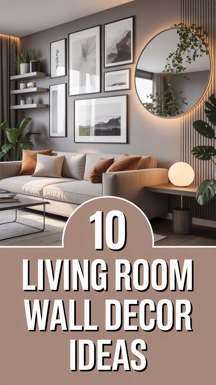 🖼️ 10 Living Room Wall Decor Ideas