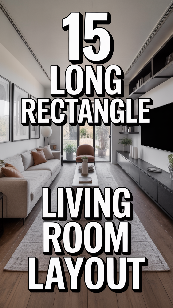 🛋️ 15 Long Rectangle Living Room Layout