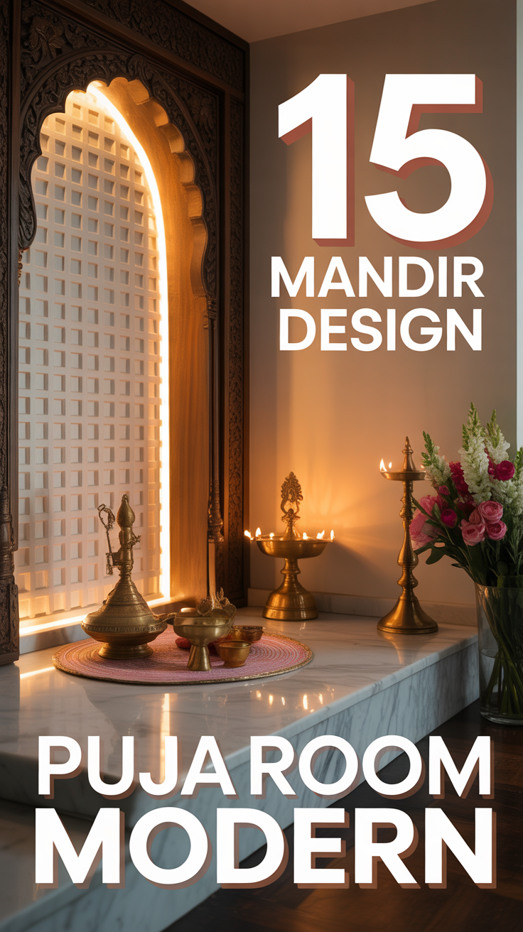 🛕 15 Mandir Design Puja Room Modern