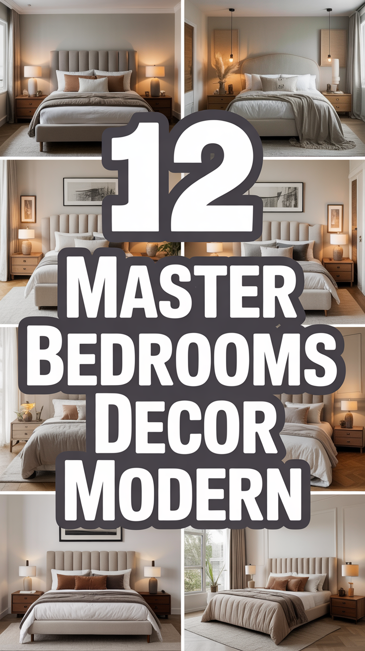 🛏️ 12 Master Bedrooms Decor Modern