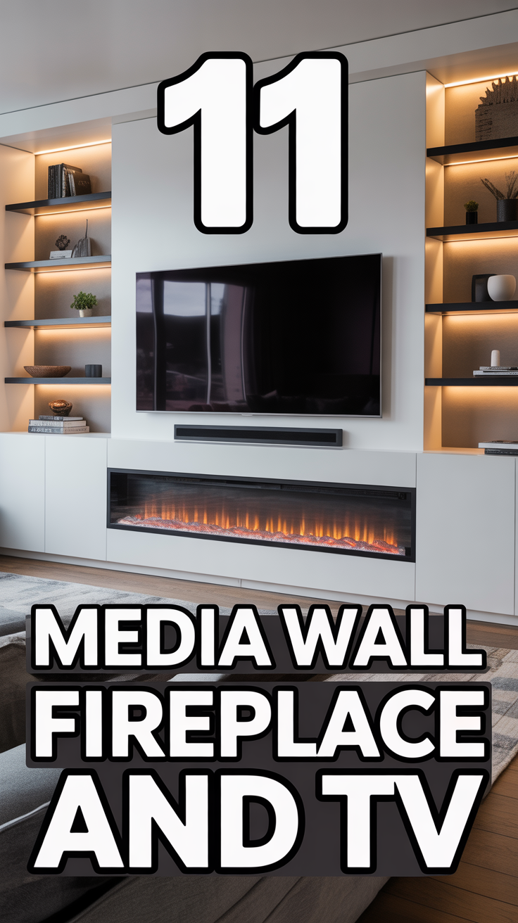 🔥 11 Media Wall With Fireplace And TV