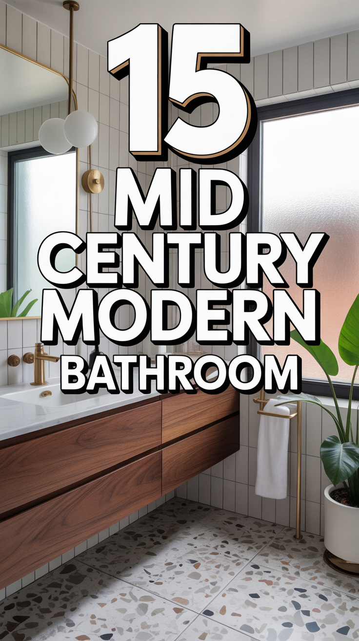 🛁 15 Mid Century Modern Bathroom