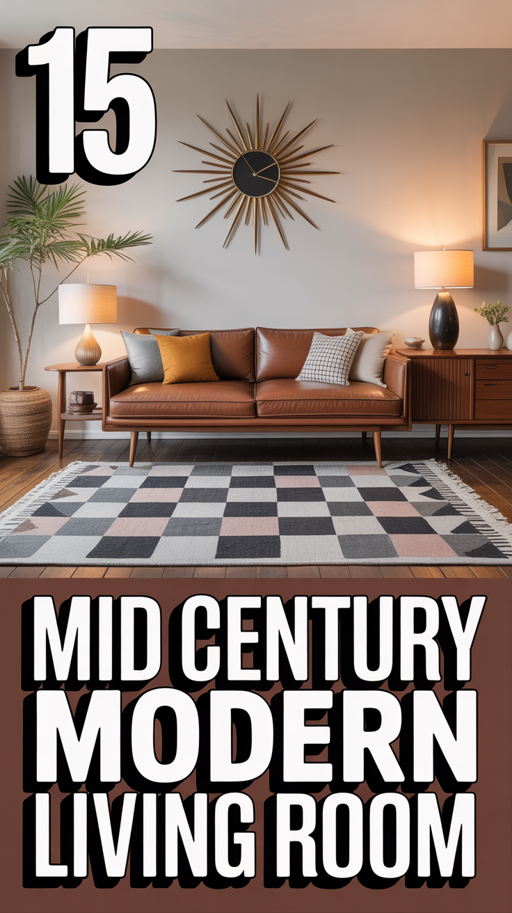 🛋️ 15 Mid Century Modern Living Room