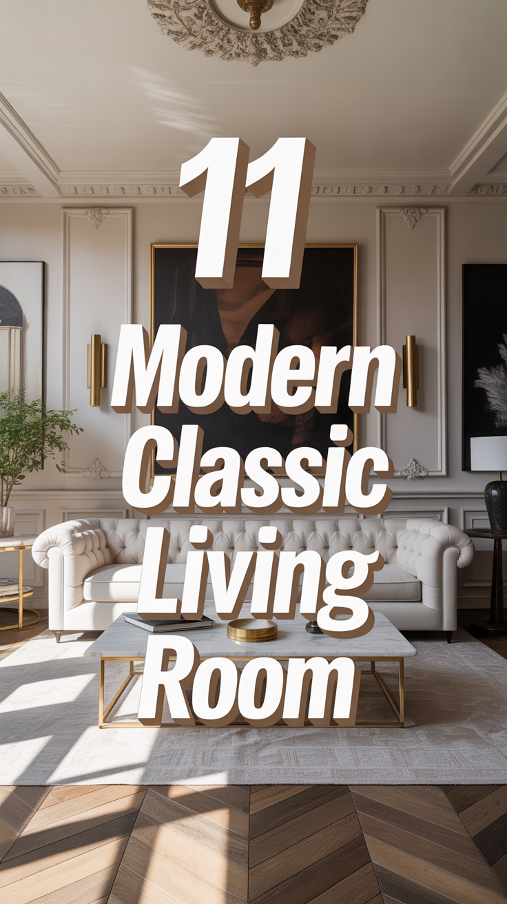 🛋️ 11 Modern Classic Living Room